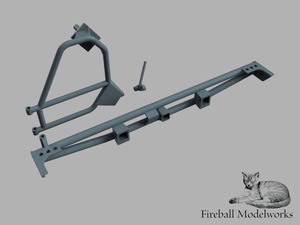 FMR-139-STL Early Bronco Tire Carrier Rear Tube Bumper 1/25 Scale STL Files
