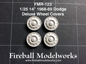 FMR-123 14" 1968-69 Dodge Deluxe Wheel Covers 1/25 scale 
