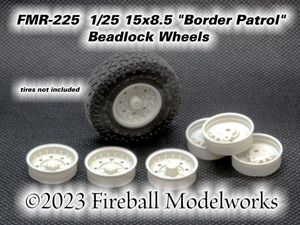 "Border Patrol" 17 x 9 Wheels 1/25 Scale