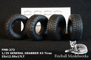 General Grabber X3 33x12.50x17LT Tires 1/25 Scale