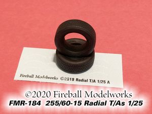 BF Goodrich Radial T/A Tires in Various Sizes 1/25 Scale