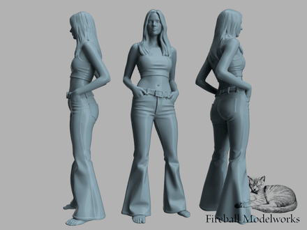 Bell Bottoms 1/25 Scale STL File