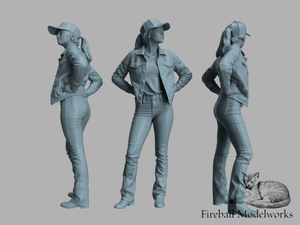 Country Girl 1/25 Scale STL File