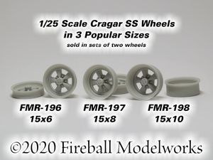 FMR-196 197 198 Cragar SS Mags 1/25 Scale