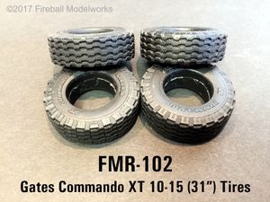 Gates Commando XT 10-15LT Tires 1/25 Scale