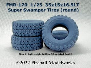 Super Swamper Tires 35x15 1/25 Scale