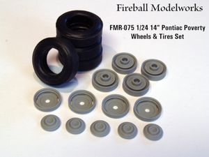 FMR-075 Pontiac Poverty Wheels &amp; Redline Tires 1/24 scale