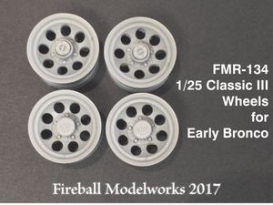 Early Bronco MT Classis III Wheels 1/25 Scale