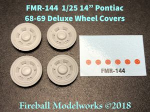 FMR-144 Pontiac 1969-70 P02 Deluxe Wheel Covers 1/25 scale