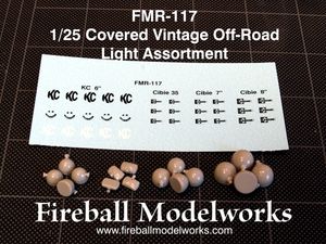Covered Vintage Off-Road Light Set 1/25 Scale