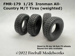 Ironman All-Country LT315/75R-16.5 Tires 1/25 Scale