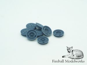 FMR-251-252 14" Chevy Rally Wheels, 1/25 Scale