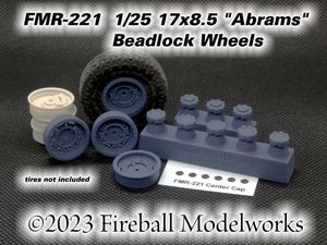 "Abrams" 17 x 9 Wheels 1/25 Scale