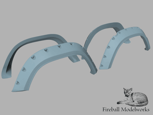 FMR-238-STL Early Bronco Pocket Flares 1/25 Scale STL Files