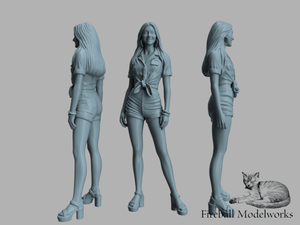 Grid Girl 1/25 Scale STL File