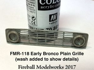 Early Bronco Plain Grille 1/25 Scale