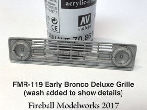 Early Bronco Deluxe Grille 1/25 Scale