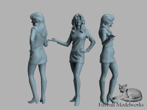 Auto Show Girl 1/25 Scale STL File
