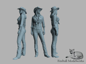 Aussie Cowgirl 1/25 Scale STL File