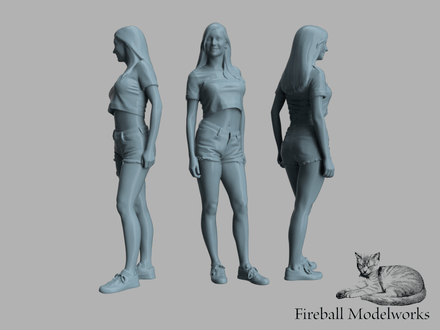 Summer Girl 1/25 Scale STL File