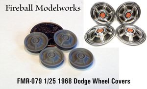 FMR-079 1968 Charger Wheel Covers 1/25