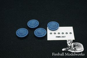 FMR-257 14" 1968 Chevelle SS396 Wheel Covers, 1/25 Scale