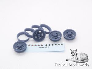 FMR-151 15x7 Oldsmobile SSIII Wheels for 442 &amp; Hurst/Olds 1/25 Scale