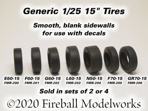 Generic Rubber 1/25 Scale Tires