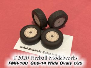 FMR-180 G60-14 Firestone Wide Oval Tires 1/25