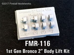 Early Bronco 2" Body Lift Kit 1/25 Scale