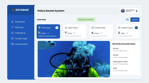 Police Case Docket System (PHP Database)