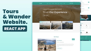 Responsive Tours and Wander Website | Source Code
