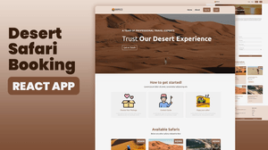 Full Stack Desert Safari Booking App | Source code - React JS, Node JS, MySQL Database