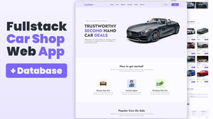 Full-stack Car Shop Web Application | Full database