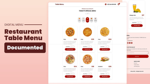 Restaurant Digital Table Menu | Documentation