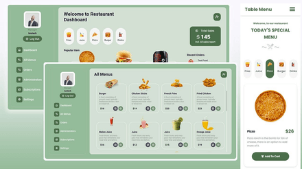 Complete Restaurant Table Menu | PHP Project + UML (UPDATED)