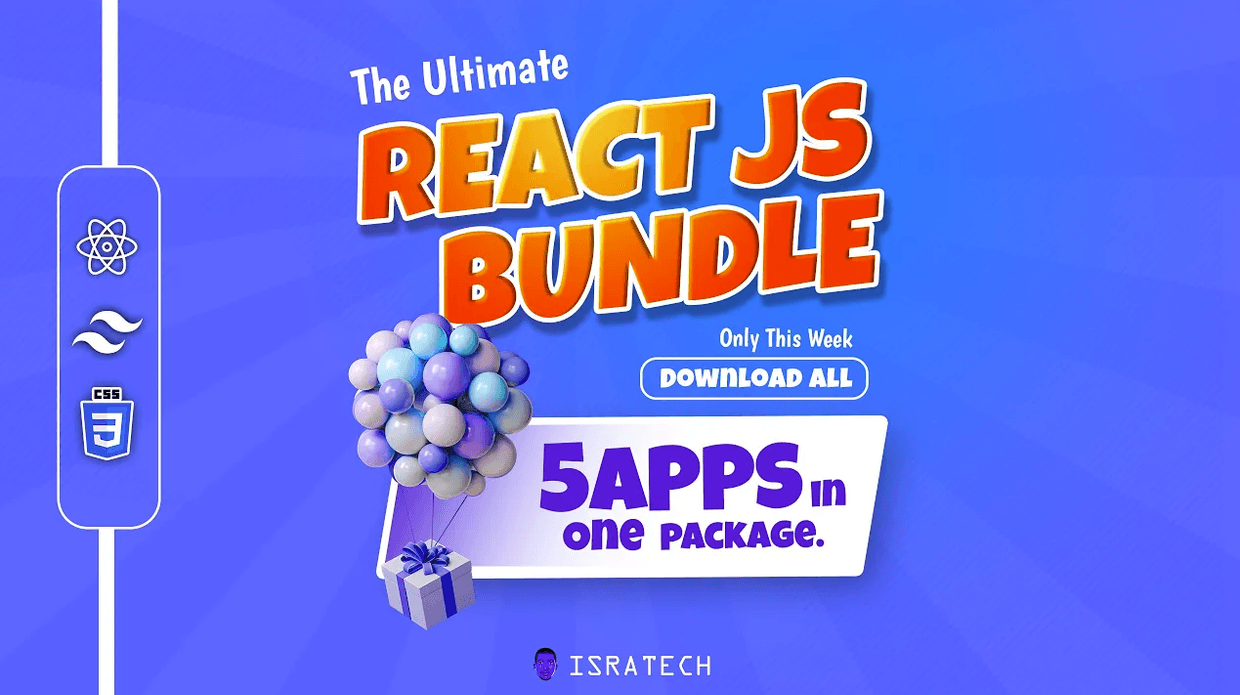 ULTIMATE REACT JS BIG BUNDLE | 5-in-One Package🎉