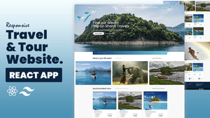 Travel and Tour Website - ReactJS + Tailwind CSS - Updated Source Code File