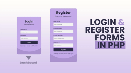Login &amp; Register Forms | PHP MySQL Updated Source Code