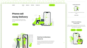 Delivery Website Template