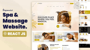 Responsive Spa &amp; Massage Website | Updated ReactJS Source Code File