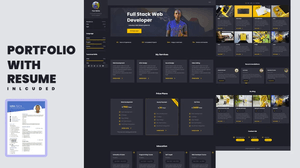 Developer portfolio website + CV | HTML SASS JavaScript