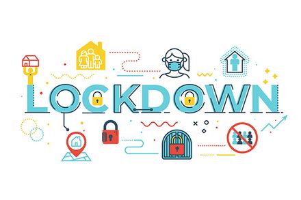 Lockdown Word Illustration