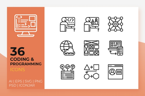 Coding & Programming Icons