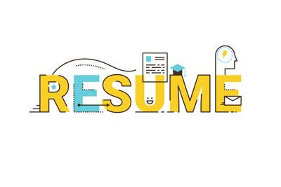 Resume Word Illustration