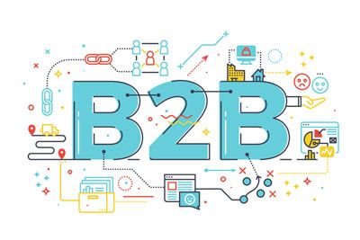 B2B Word Illustration