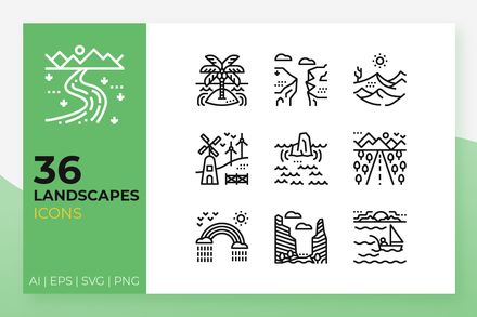 Landscapes Icons