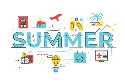 Summer Word Illustration