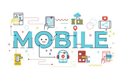 Mobile Word Illustration