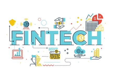 Fintech Word Illustration